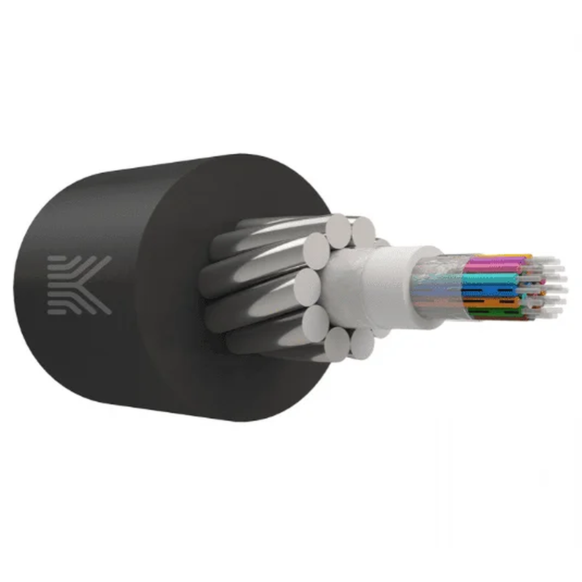 Оптический кабель в грунт с ЦТ G.652.D, 8 волокон, 2,7 кН